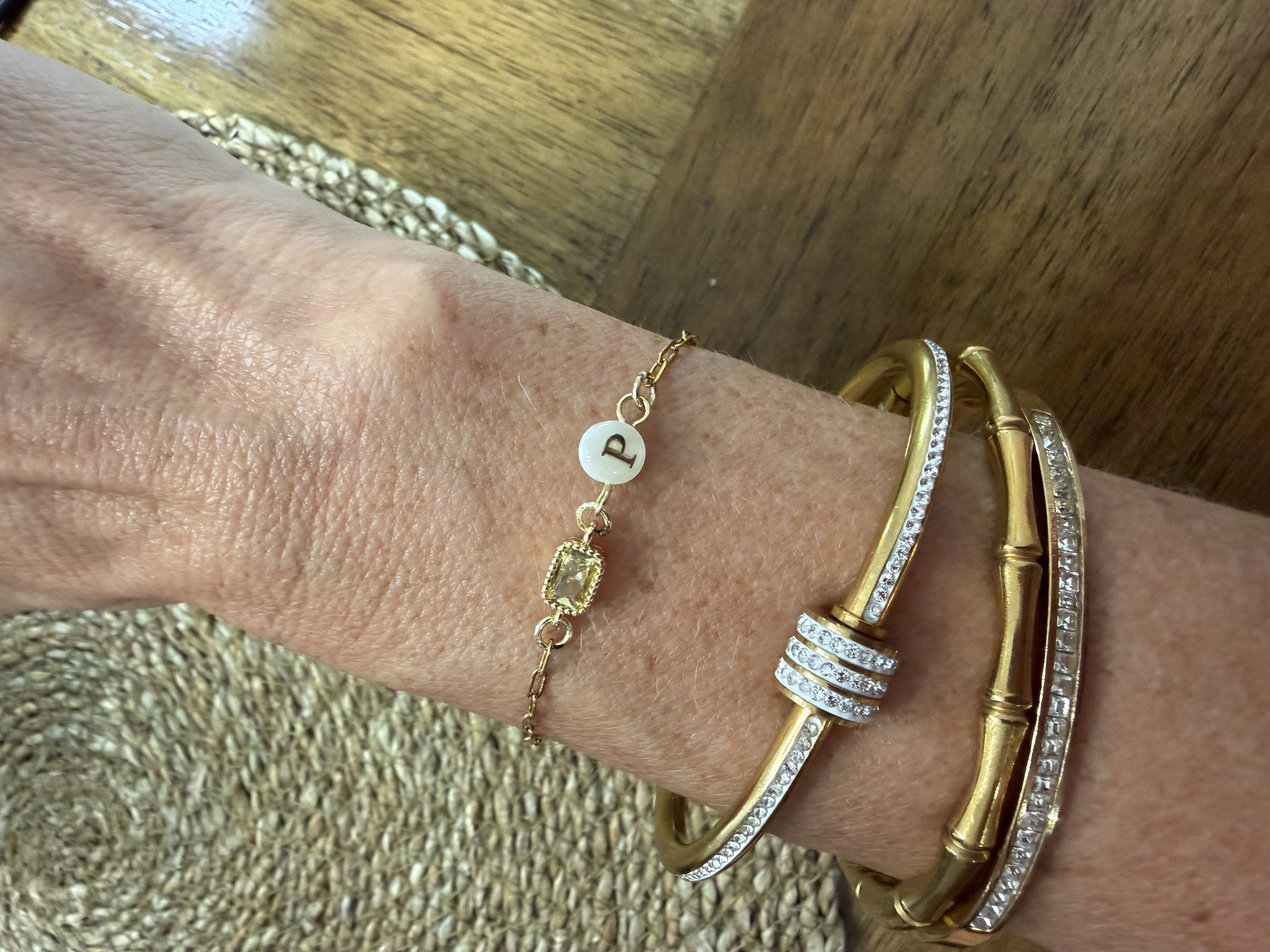 Layered pearl necklaces